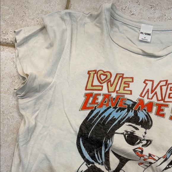 RE/DONE classic tee - love me or leave me. Size small!! - Picture 5 of 7
